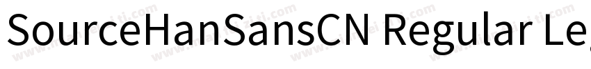 SourceHanSansCN Regular LegacySans字体转换